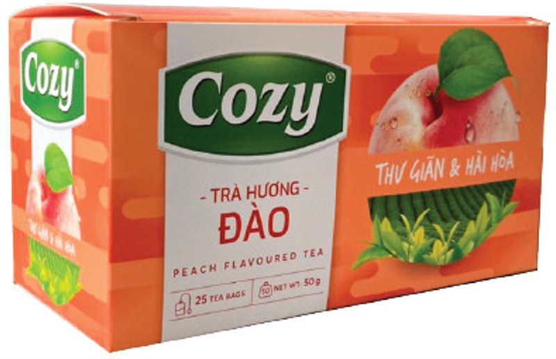 Trà túi lọc Cozy hương đào 25X2G