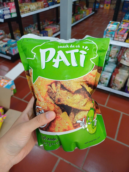 Snack da cá Pati vị ớt xanh 50g