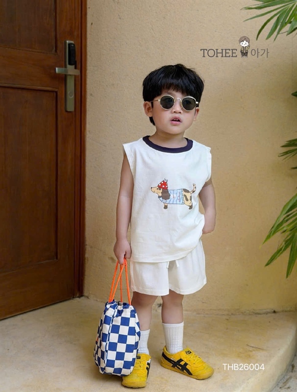 Bộ tanktop in hình chú cún