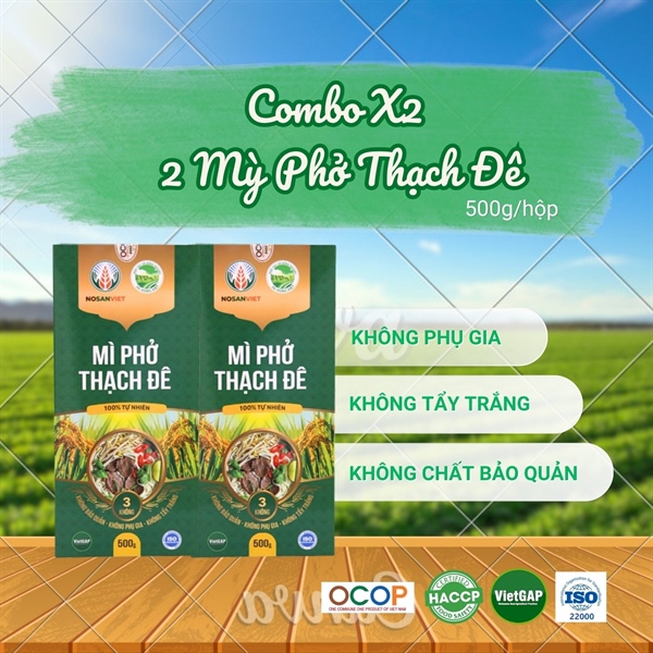 Combo Mỳ phở Thạch Đê 500g (dạng hộp) (2 hộp)