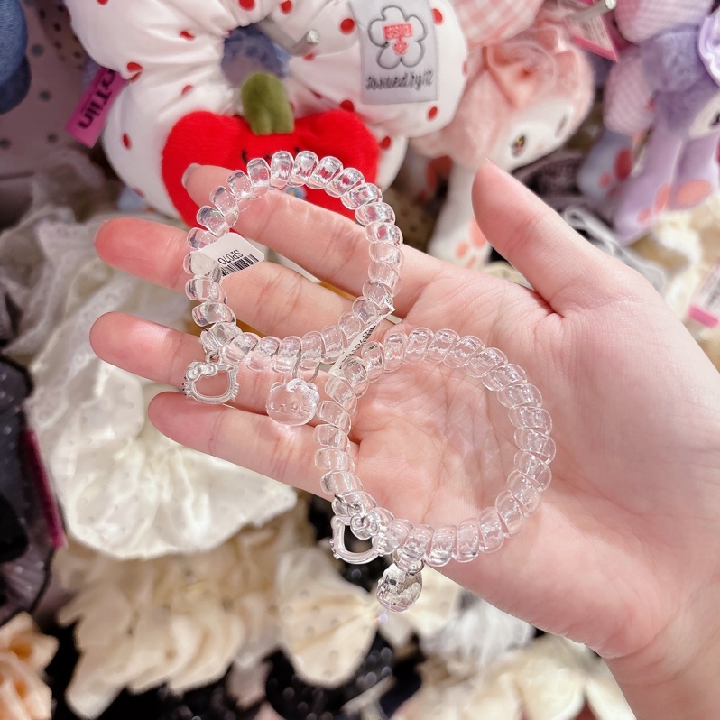 Cột tóc lò xo icon Hello Kitty