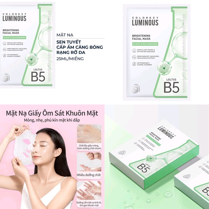 Mặt nạ Colorkey B5 Luminous B5 Facial Mask 25ml