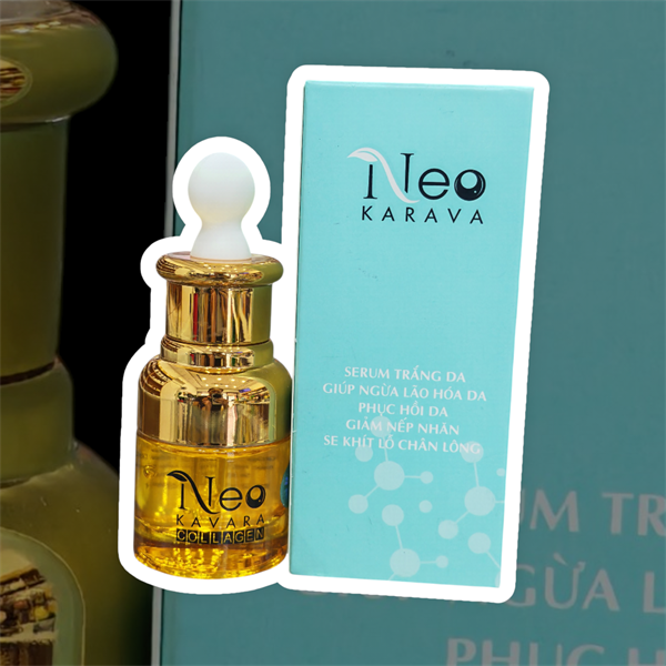 Serum Neo Karava trắng da, giúp ngừa lão hóa da, phục hồi da, giảm nếp nhăn, se khít lỗ chân lông 15ml