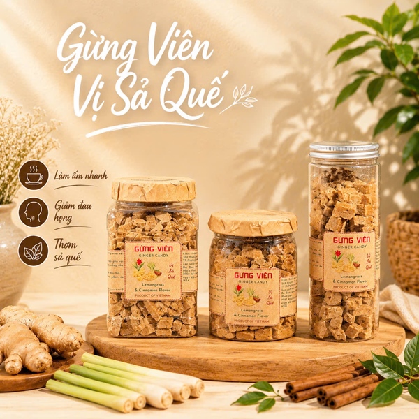 Gừng Viên Vị Sả Quế