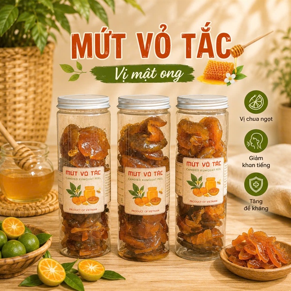 Mứt Vỏ Tắc