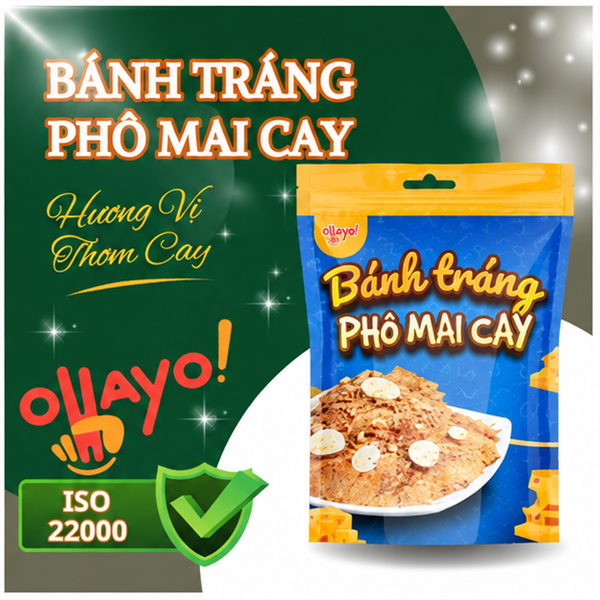 Bánh tráng phô mai cay 40g ( 100 gói)