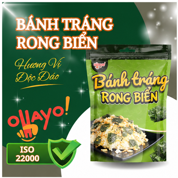 Bánh tráng rong biển 40g ( 100 gói/thùng )