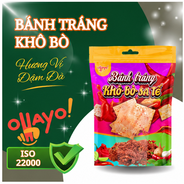 Bánh tráng khô bò sa tế 40g (100 gói )