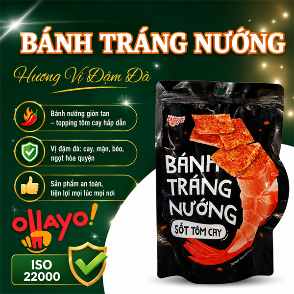 Bánh tráng nướng sốt tôm cay 40g