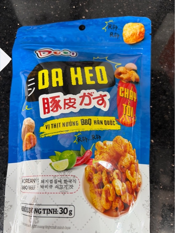 Dosi da heo cháy tỏi vị thịt nướng BBQ Hàn Quốc 30g