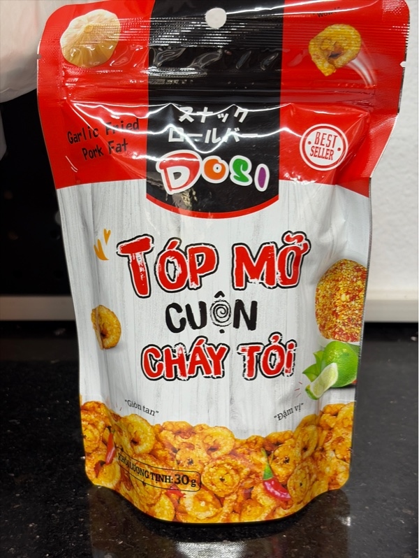 Dosi tóp mỡ cuộn cháy tỏi 30g