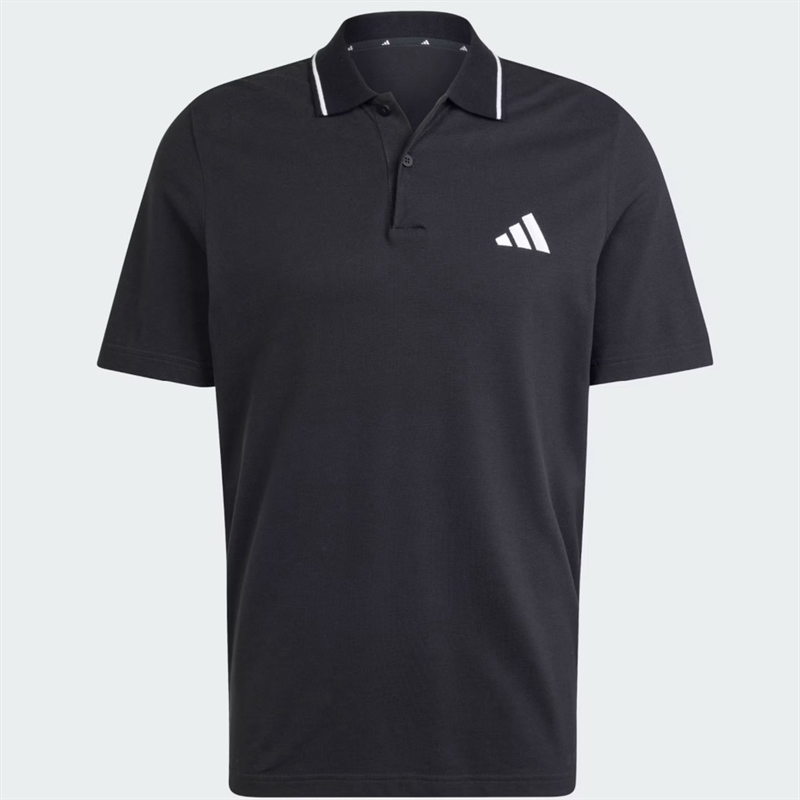 Polo Nam adidas Piqué 3S Essentials Black JE9023