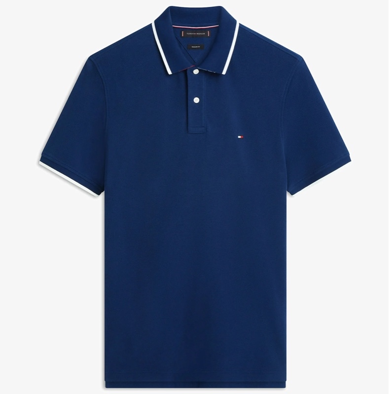 Áo Polo Tommy Hilfiger Regular Fit Pique Undercollar Navy MW42748 401