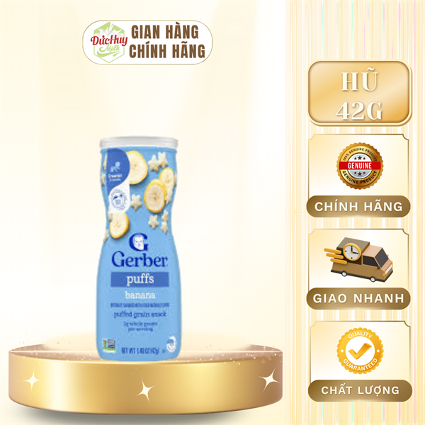 Bánh ăn dặm Gerber cao vị Chuối