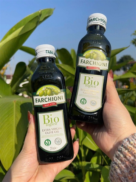 Dầu Olive Nguyên Chất ép lạnh hữu cơ Farchioni (250ml)