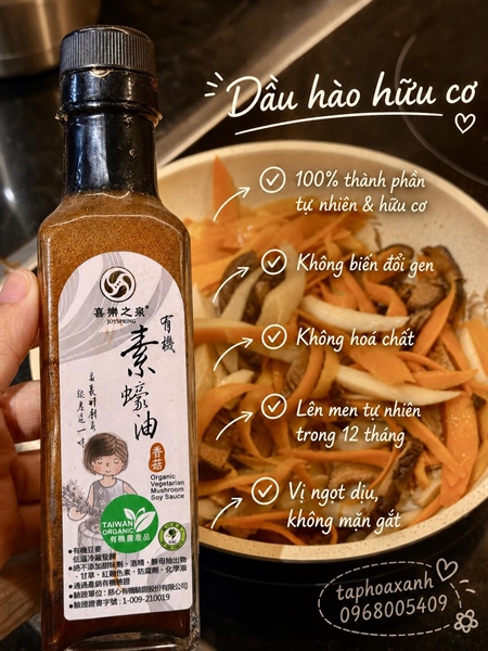 Dầu hào chay hữu cơ từ nấm JoySpring (210ml)