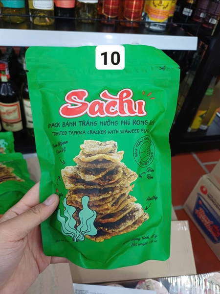 Bánh tráng nướng sachi phủ rong biển 45g