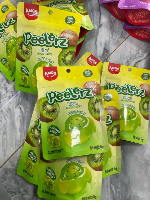 Kẹo Dẻo Lột Vị Kiwi 65g