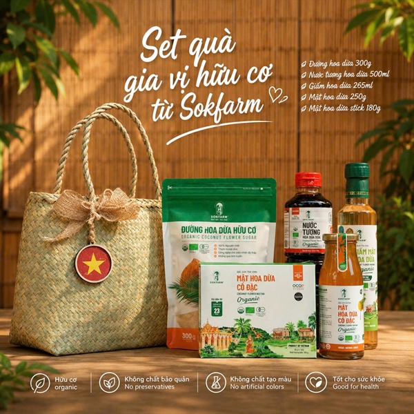 Set Quà Sokfarm 5 Món - Túi Cỏ