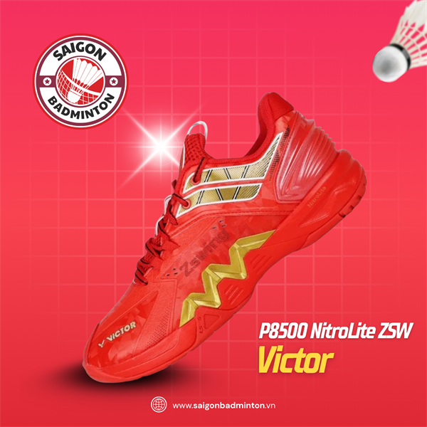 Giày Cầu Lông Victor P8500 NitroLite ZSW Màu Đỏ