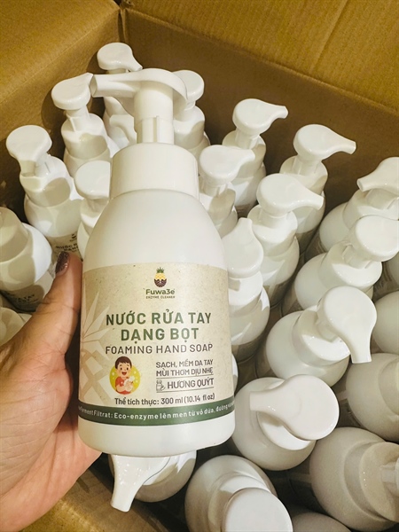 Fuwa3e Nước rửa tay tạo bọt - Hương Quýt (300ml)