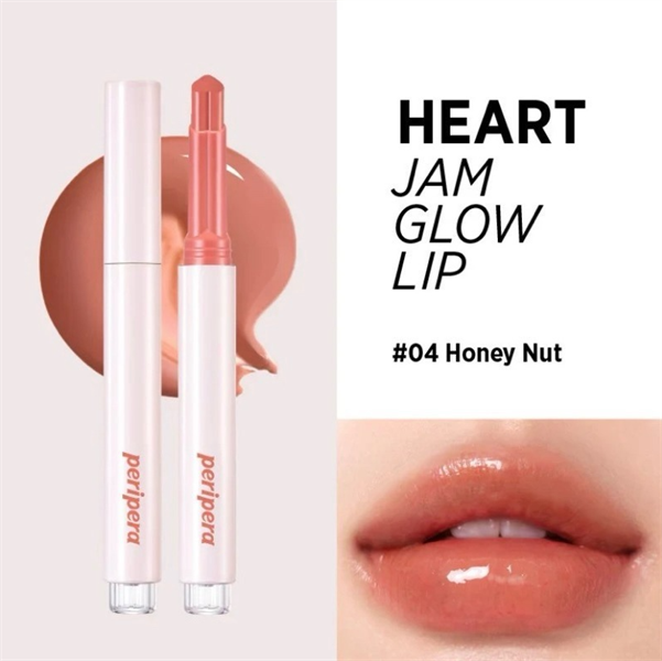 Son Peripera heart jam glow lip màu 04