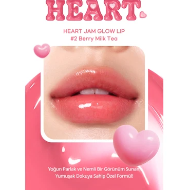 Son Peripera heart jam glow 02 berry milk tea