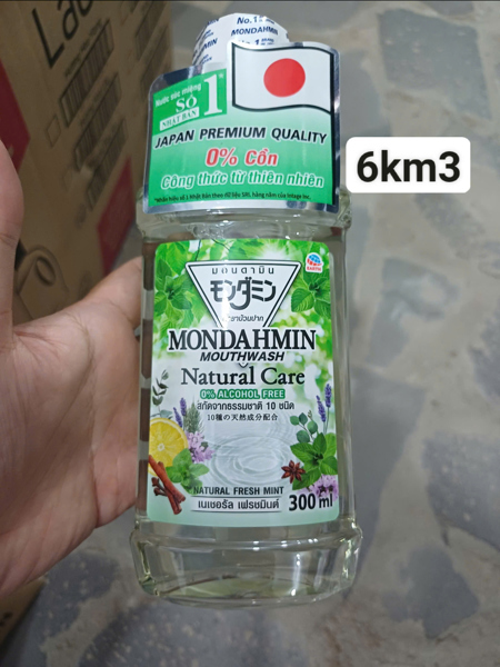 Nước súc miệng mondahmin Natural care 300ml