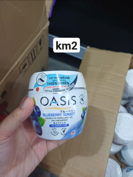 Sáp thơm đuổi muỗi Oasis Hương Việt quất 180g
