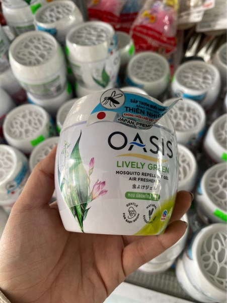 Sáp thơm đuổi muỗi Oasis Nhật Bản hươnglively Green 180g