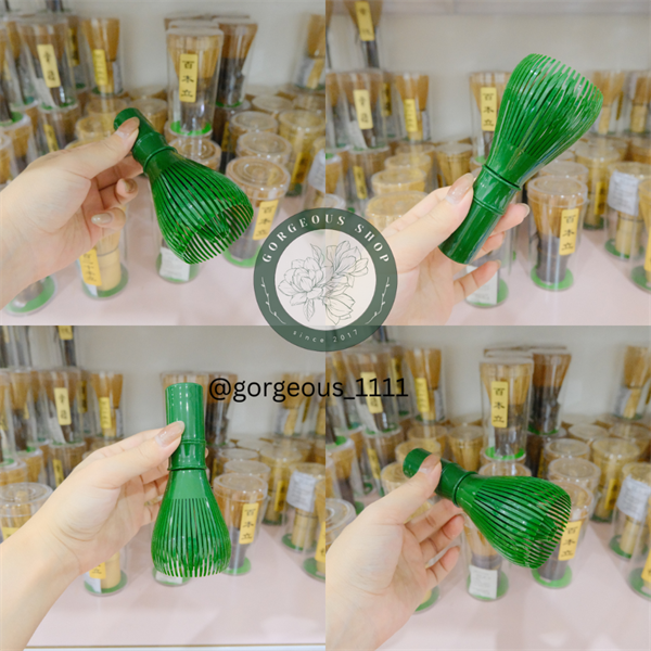 Chasen Nhựa PP04 Màu Xanh Lá – Matcha Whisk