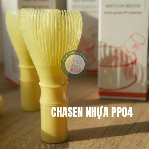 Chasen Nhựa PP04 Màu Vàng – Matcha Whisk