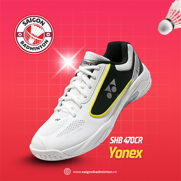 Giày Cầu Lông Yonex SHB 470CR - Trắng Đen