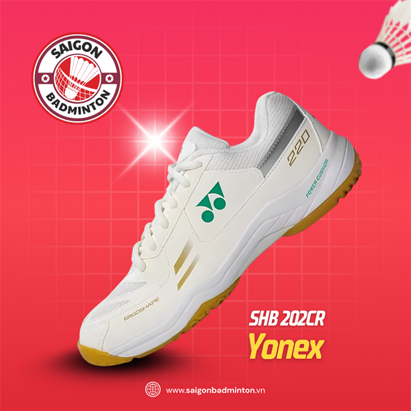 Giày Cầu Lông Yonex SHB 202CR - Trắng Xám
