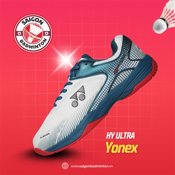 Giày Cầu Lông Yonex Hy Ultra - Trắng Xanh Dương