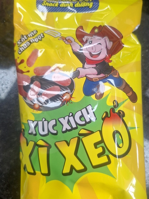 Xúc xích xì xèo sốt Me