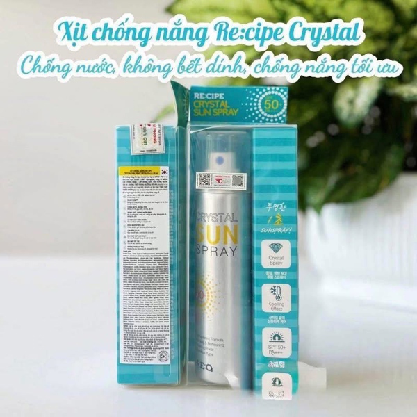 Xịt chống nắng Re:cip (VAT)