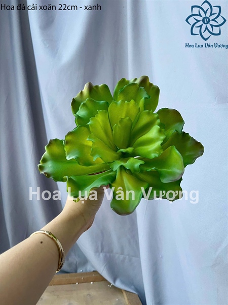 Hoa đá cải xoăn 22cm - Hoa đá - Hoa Lụa Vân Vượng