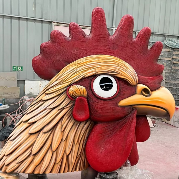 Mô hình đầu gà mút xốp