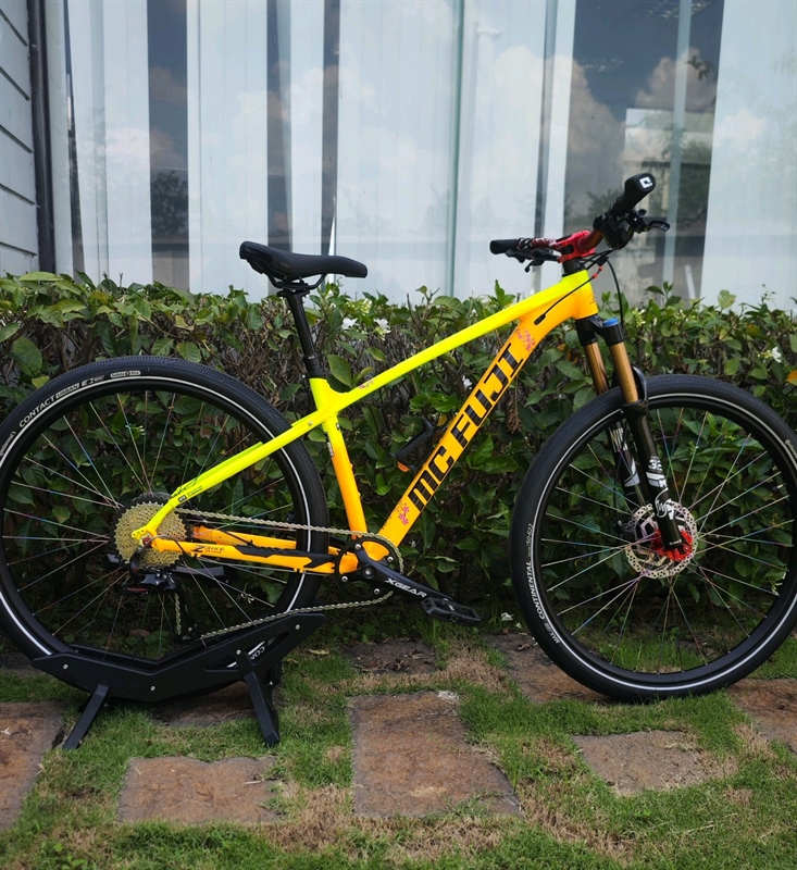 Xe Đạp MTB Zbike Custom Màu Vàng mix Xanh - group Xgear (Anh Toàn KH8248174)