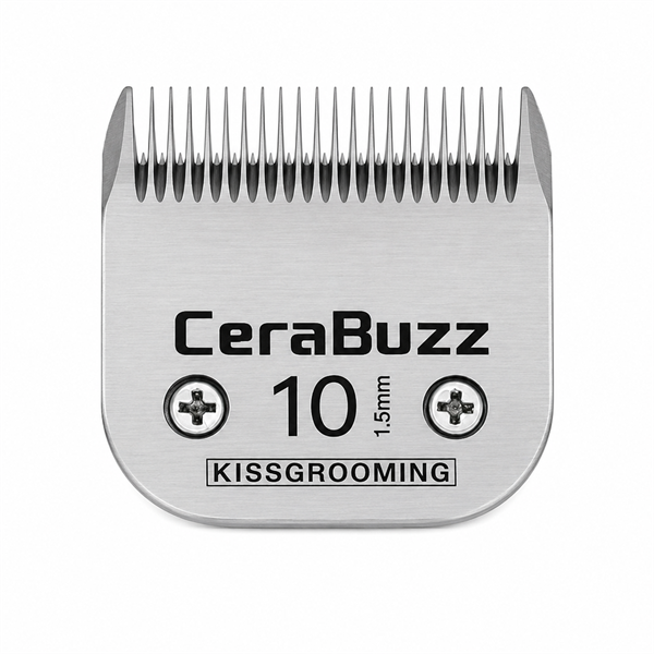 Lưỡi tông đơ A-series, bằng thép carbon, cữ 1.5mm, Hiệu Kiss Grooming, Model KBC-10#-KISS-1.5mm