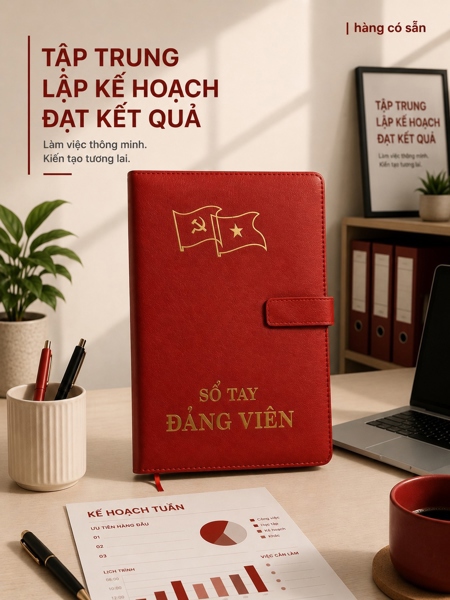 Sổ tay đảng viên có tai nam SDDV0001A