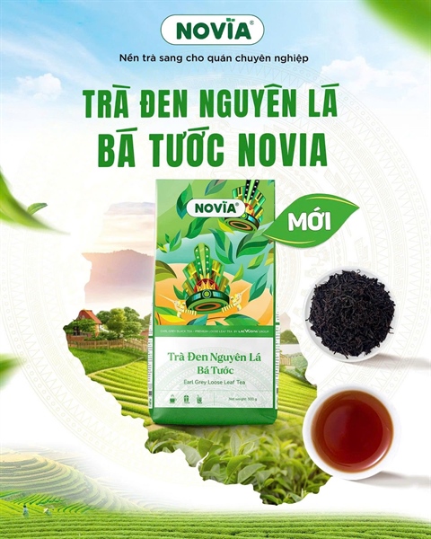 Trà Đen Nguyên Lá Bá Tước Novia 500gr