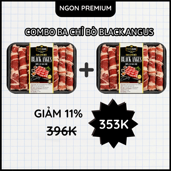 Combo 2 Black Angus cuộn