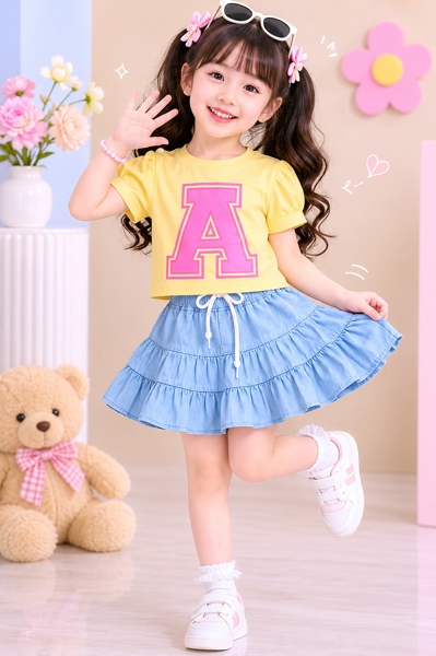 BỘ VÁY XOÈ CHỮ A