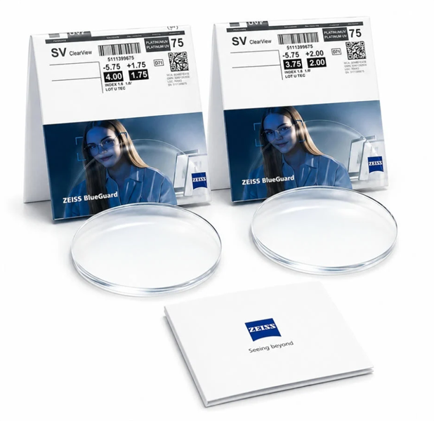 Zeiss Germamy 1.50-1.67 Kính màu đơn tròng đánh tiêu chuẩn AS