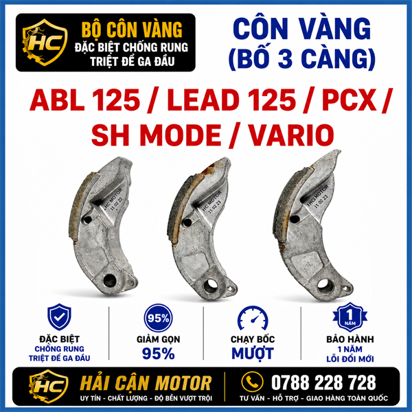 Côn văng (bố 3 càng) ABL 125 / Lead 125 / PCX / SH Mode / Vario / ABL 150 / Click 125 BRANDU