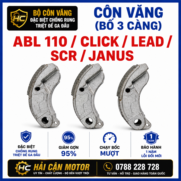 Côn văng (bố 3 càng) ABL 110 / Click / Lead / SCR / Janus BRANDU