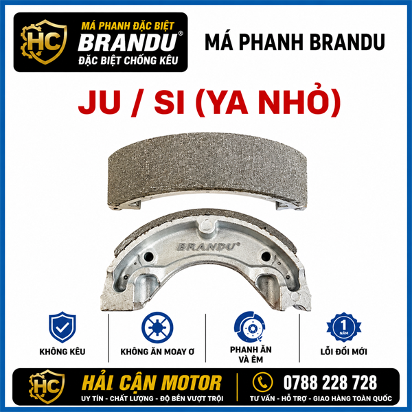 Má phanh cơ JU / SI (N, vàng) (YA nhỏ) BRANDU