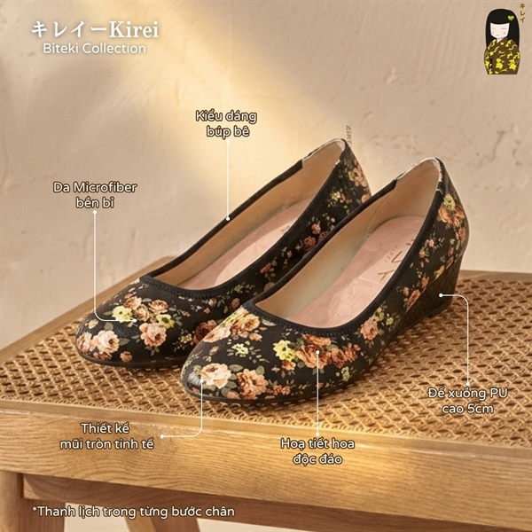 Kirei Ran - Office Wedge HH23 Black
